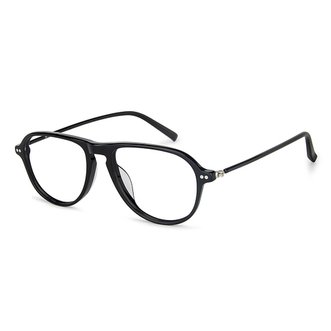 John Jacobs Online Black Full Rim Geometric right side