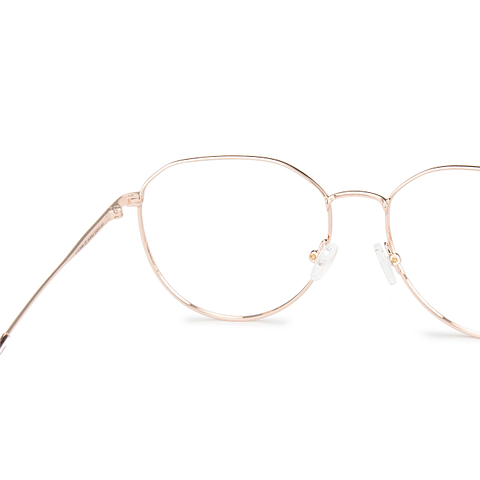 John Jacobs Online Rose Gold Full Rim Geometric left side