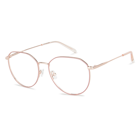 John Jacobs Online Rose Gold Full Rim Geometric left side