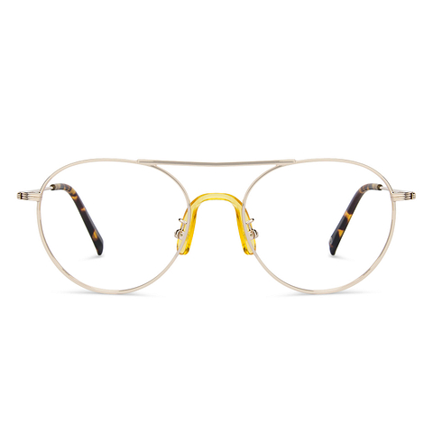 John Jacobs Gold Full Rim Round left side