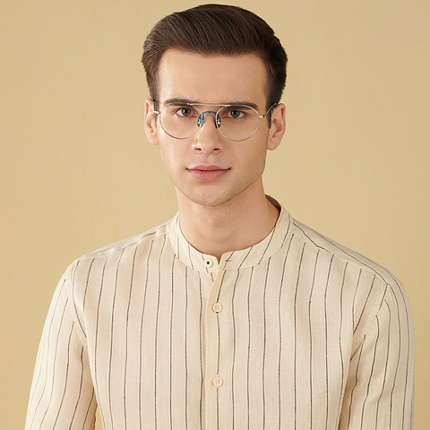 John Jacobs Silver Full Rim Round left side
