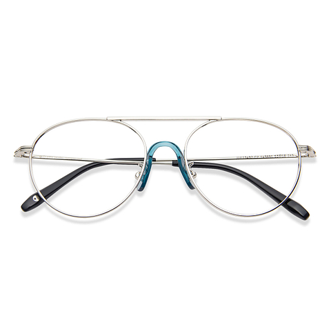 John Jacobs Silver Full Rim Round left side