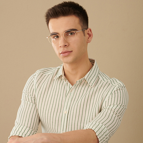 John Jacobs Online Gold Full Rim Cat Eye left side
