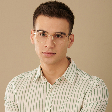 John Jacobs Online Gold Full Rim Cat Eye right side