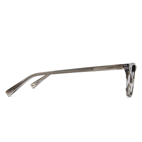John Jacobs Online Gray Transparent Full Rim Rectangle right side