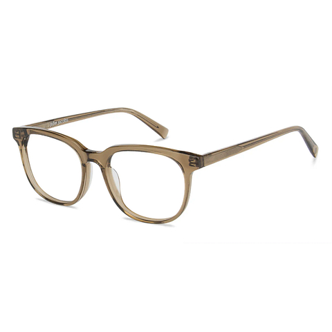 John Jacobs Online Brown Transparent Full Rim Wayfarer right side