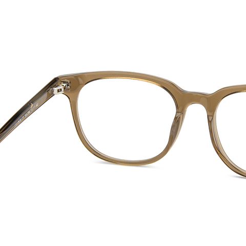 John Jacobs Online Brown Transparent Full Rim Wayfarer right side