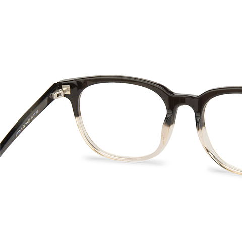 John Jacobs Online Brown Transparent Full Rim Square right side