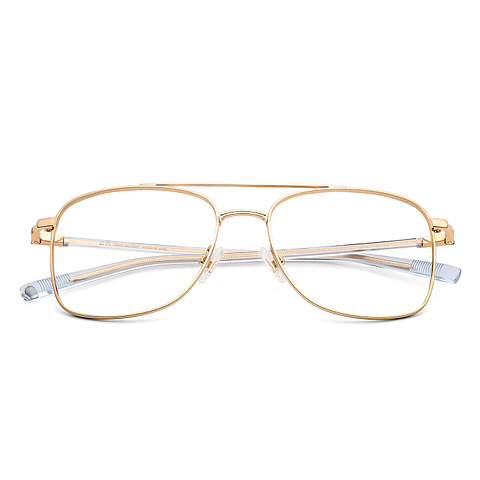 John Jacobs Online Gold Full Rim Square left side