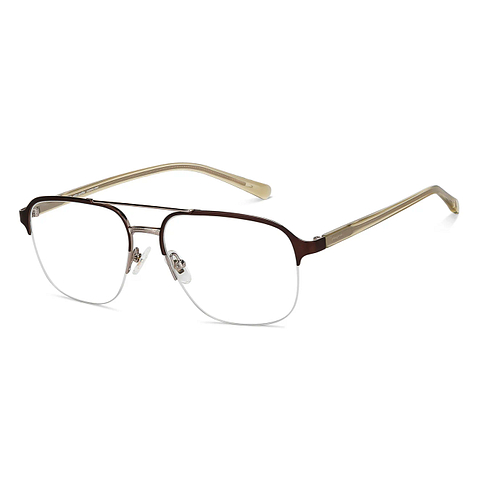 John Jacobs Online Gold Half Rim Square right side