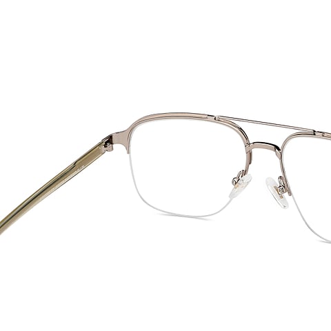 John Jacobs Online Gold Half Rim Square right side