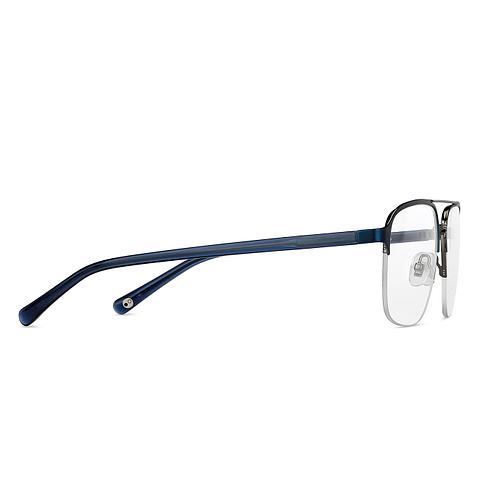 John Jacobs Online Sky Blue Half Rim Square left side