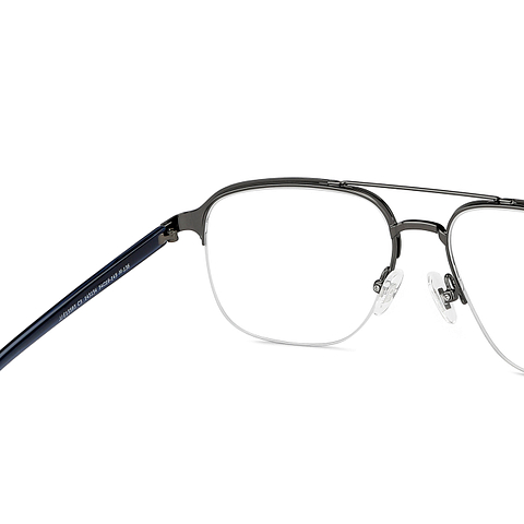 John Jacobs Online Sky Blue Half Rim Square right side
