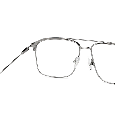 John Jacobs Black Silver Full Rim Square right side