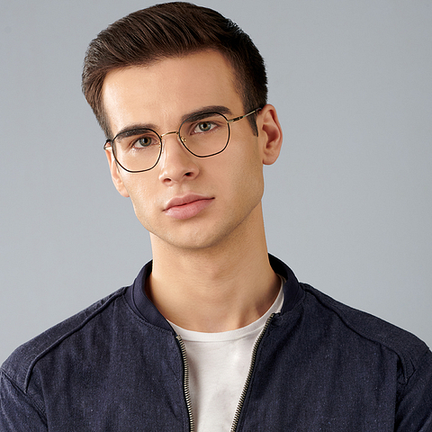 John Jacobs Online Black Full Rim Square left side