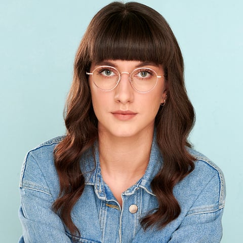 John Jacobs Online Rose Gold Full Rim Round right side