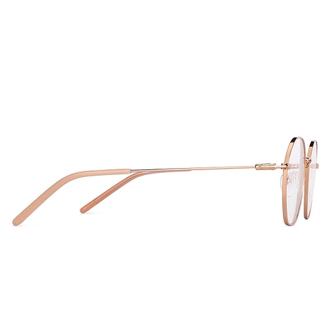 John Jacobs Rose Gold Full Rim Round left side