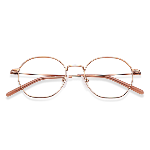 John Jacobs Online Rose Gold Full Rim Round left side