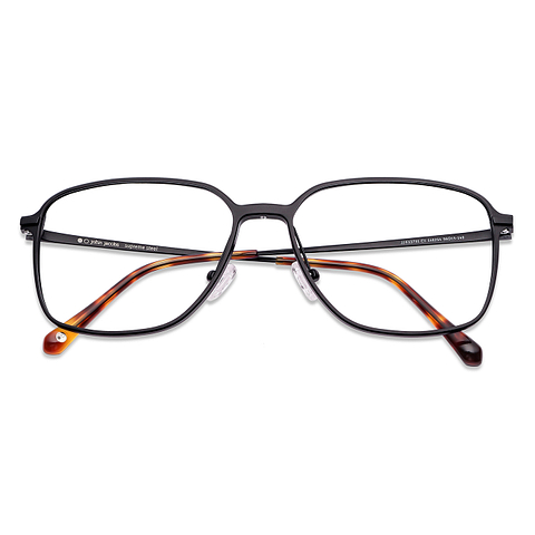 John Jacobs Online Black Full Rim Square left side