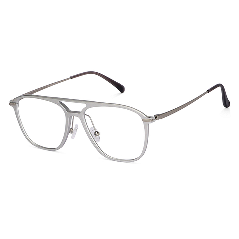 John Jacobs Online Silver Full Rim Square right side