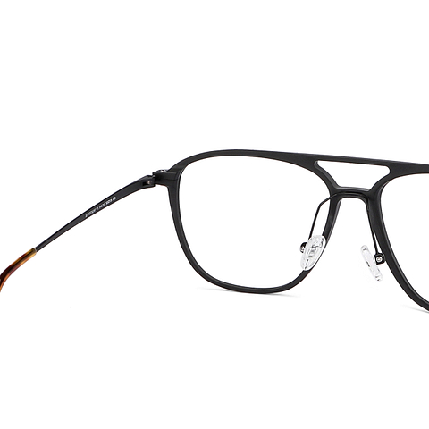 John Jacobs Black Full Rim Aviator right side