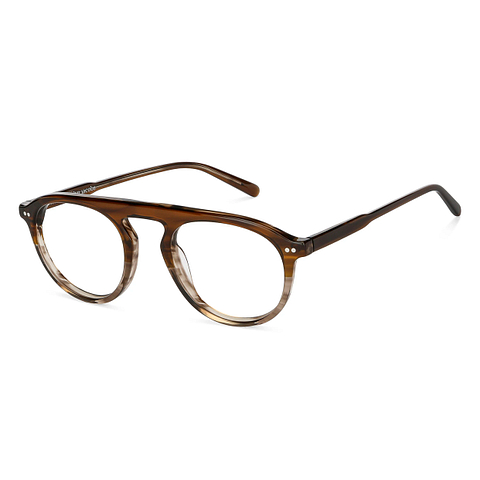 John Jacobs Online Light Brown Full Rim Round left side