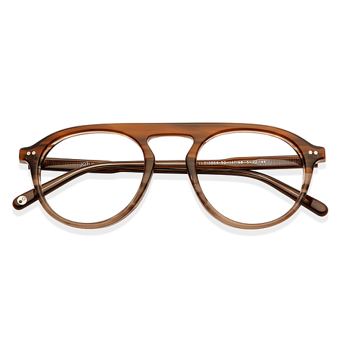 John Jacobs Online Light Brown Full Rim Round left side
