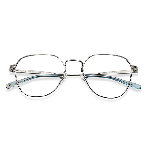 John Jacobs Online Silver Full Rim Square left side
