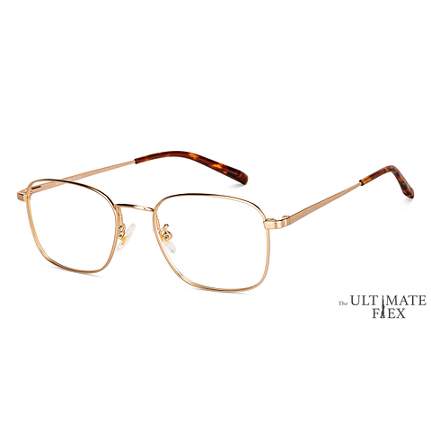 John Jacobs Gold Full Rim Rectangle left side