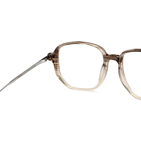 John Jacobs Online Brown Transparent Full Rim Square right side