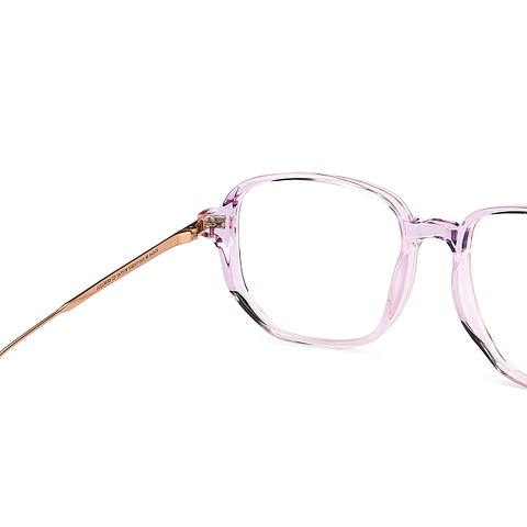 John Jacobs Online Purple Transparent Full Rim Square right side