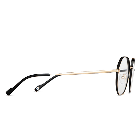 John Jacobs Online Black Full Rim Geometric left side