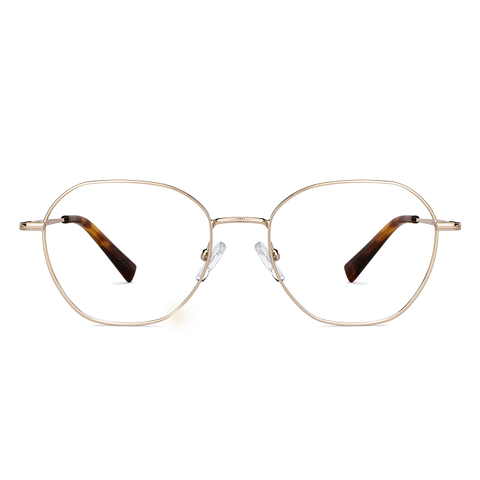 John Jacobs Online Silver Full Rim Hexagonal left side