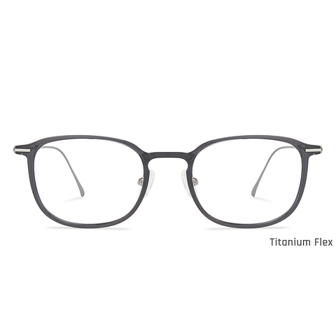 John Jacobs Online Dark Gray Full Rim Square left side