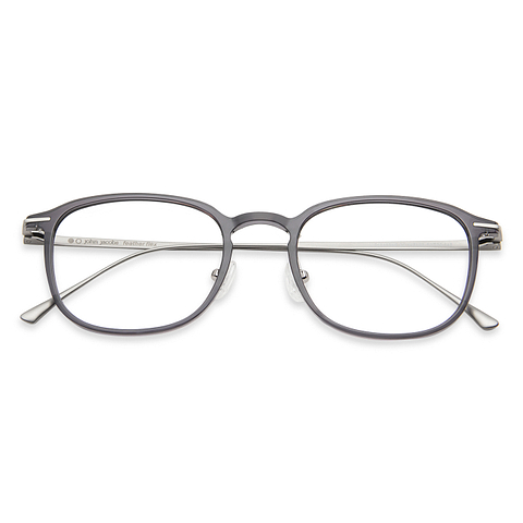 John Jacobs Online Dark Gray Full Rim Square left side