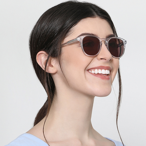 John Jacobs Online Crystal Transparent Full Rim Round right side