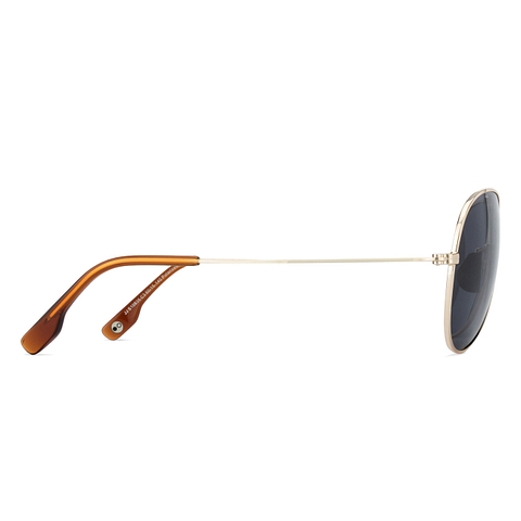 John Jacobs Gold Full Rim Aviator left side