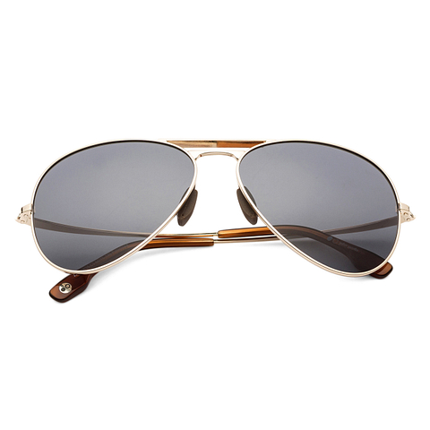 John Jacobs Gold Full Rim Aviator left side