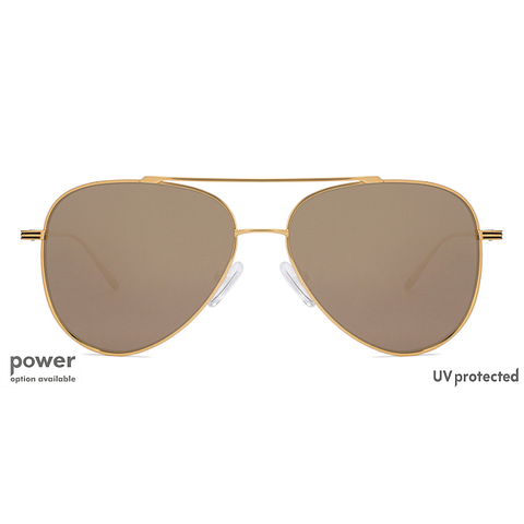 John Jacobs Gold Full Rim Aviator right side