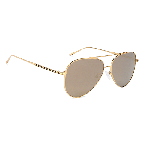 John Jacobs Gold Full Rim Aviator right side