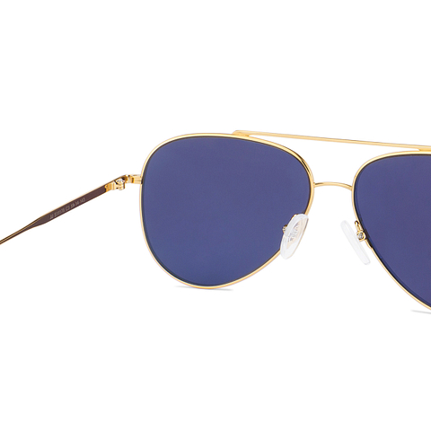John Jacobs Gold Full Rim Aviator right side