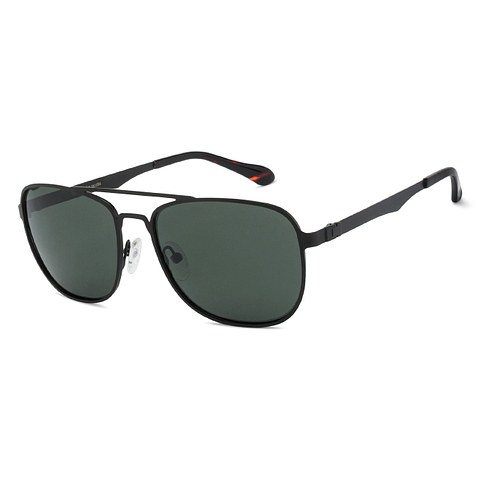 John Jacobs Black Full Rim Rectangle left side