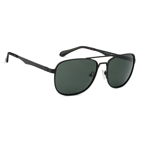 John Jacobs Black Full Rim Rectangle left side