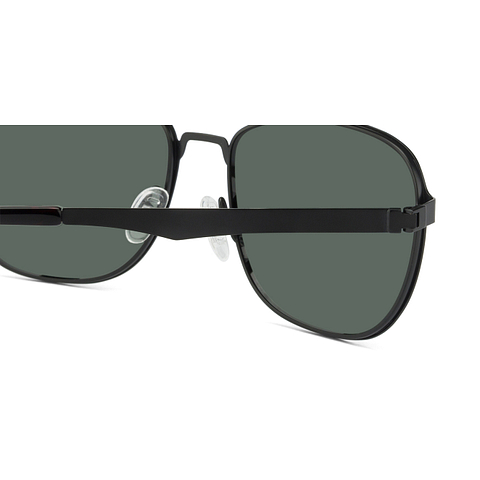 John Jacobs Black Full Rim Rectangle right side