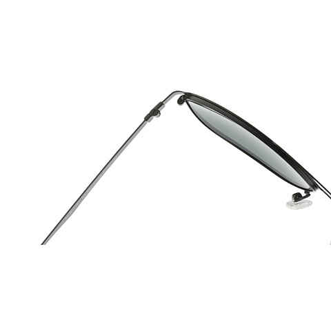 John Jacobs Black Full Rim Rectangle left side