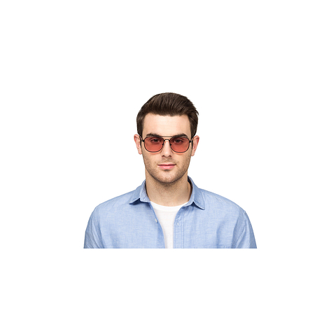John Jacobs Black Full Rim Rectangle left side