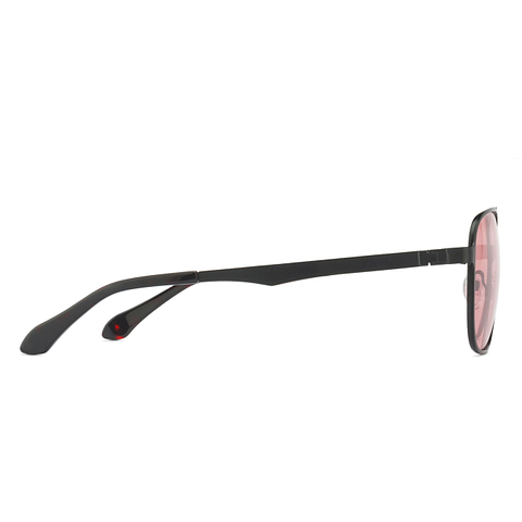 John Jacobs Black Full Rim Rectangle left side