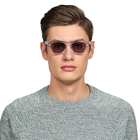 John Jacobs Online Transparent Full Rim Wayfarer right side