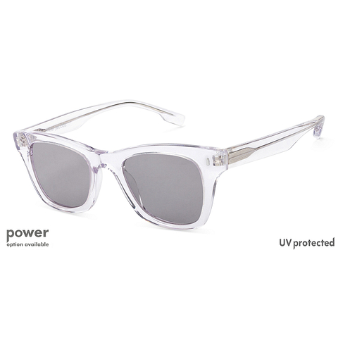 John Jacobs Online Crystal Transparent Full Rim Square left side