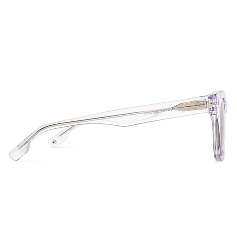 John Jacobs Online Transparent Full Rim Wayfarer right side